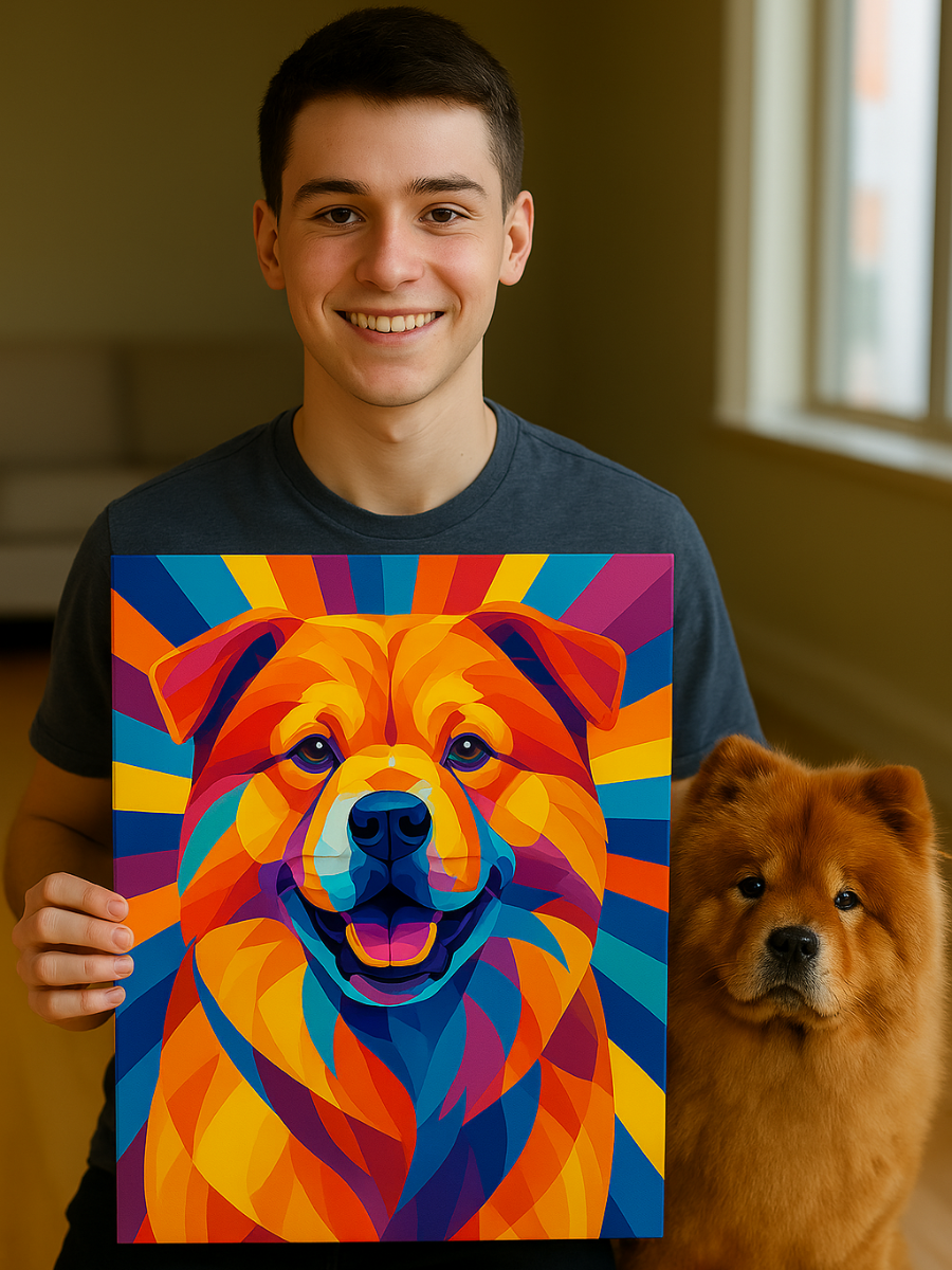 Custom Pet Artwork - Geopop Style