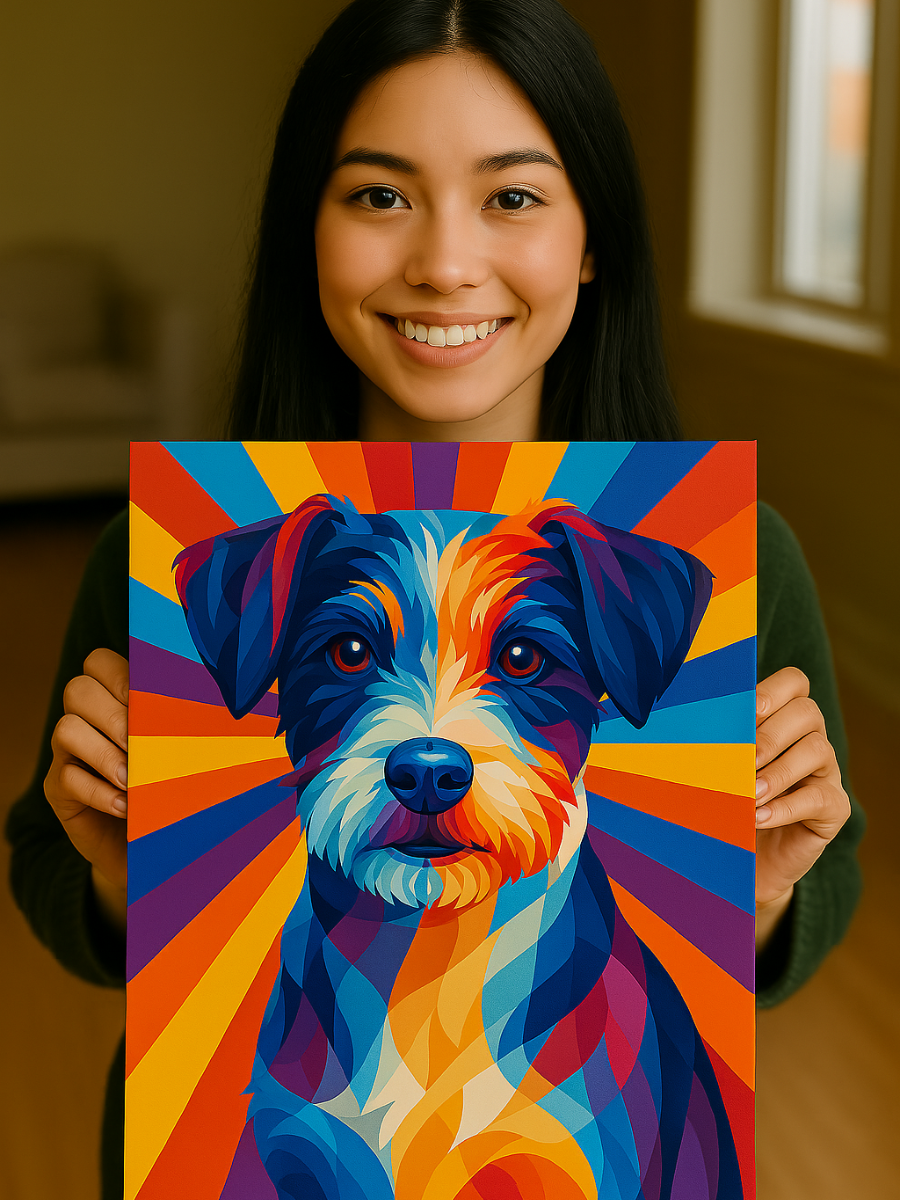 Custom Pet Artwork - Geopop Style