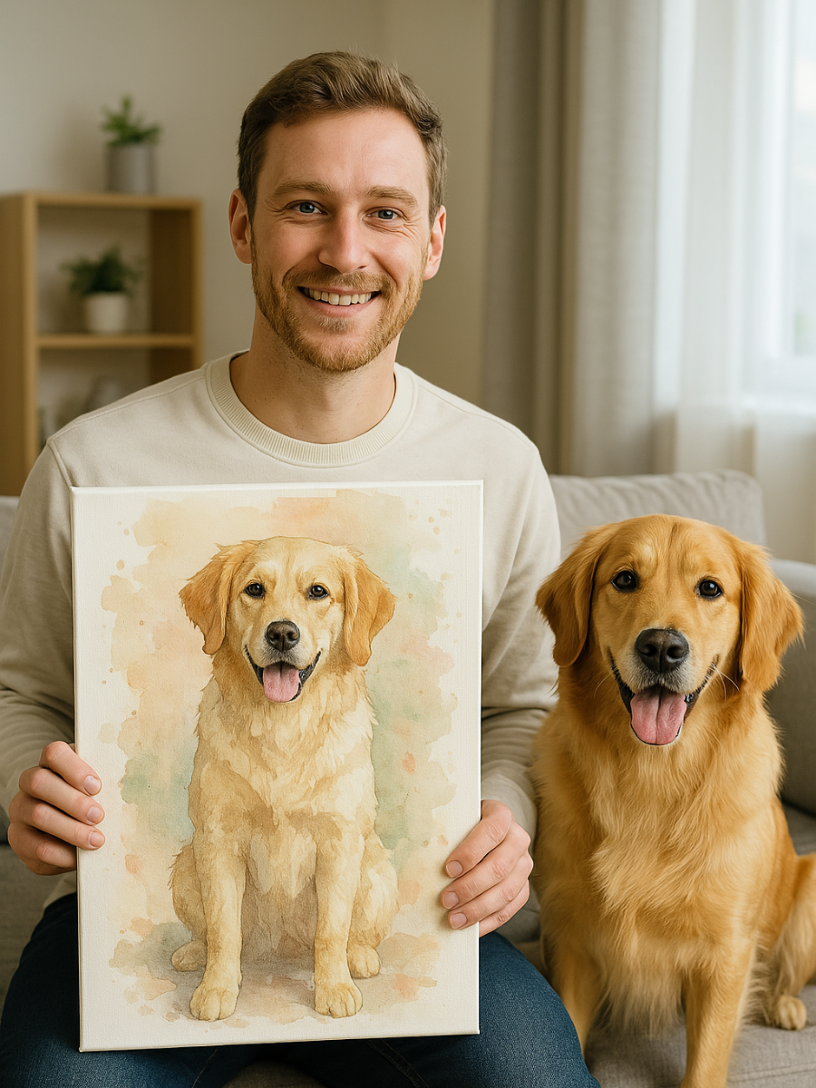 Custom Pet Artwork - Watercolour Style