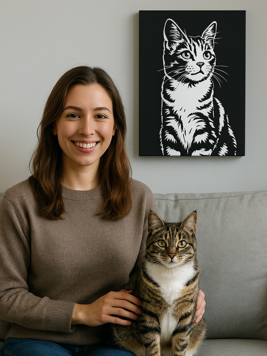 Custom Pet Artwork - Black & White