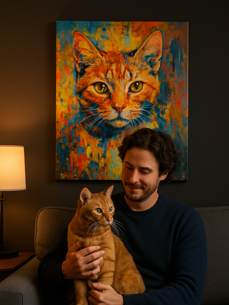 Custom Pet Artwork - Abstract Expressionism
