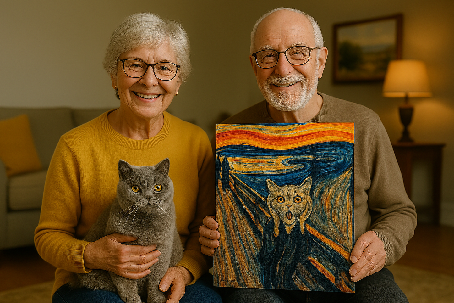 Custom Pet Artwork - The Scream Inspired