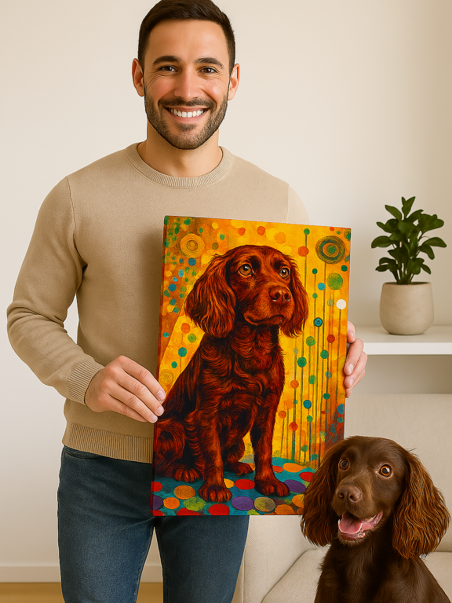 Custom Pet Artwork - Gustav Klimt Inspired