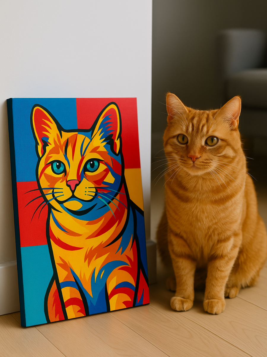 Custom Pet Artwork - Pop Art Style
