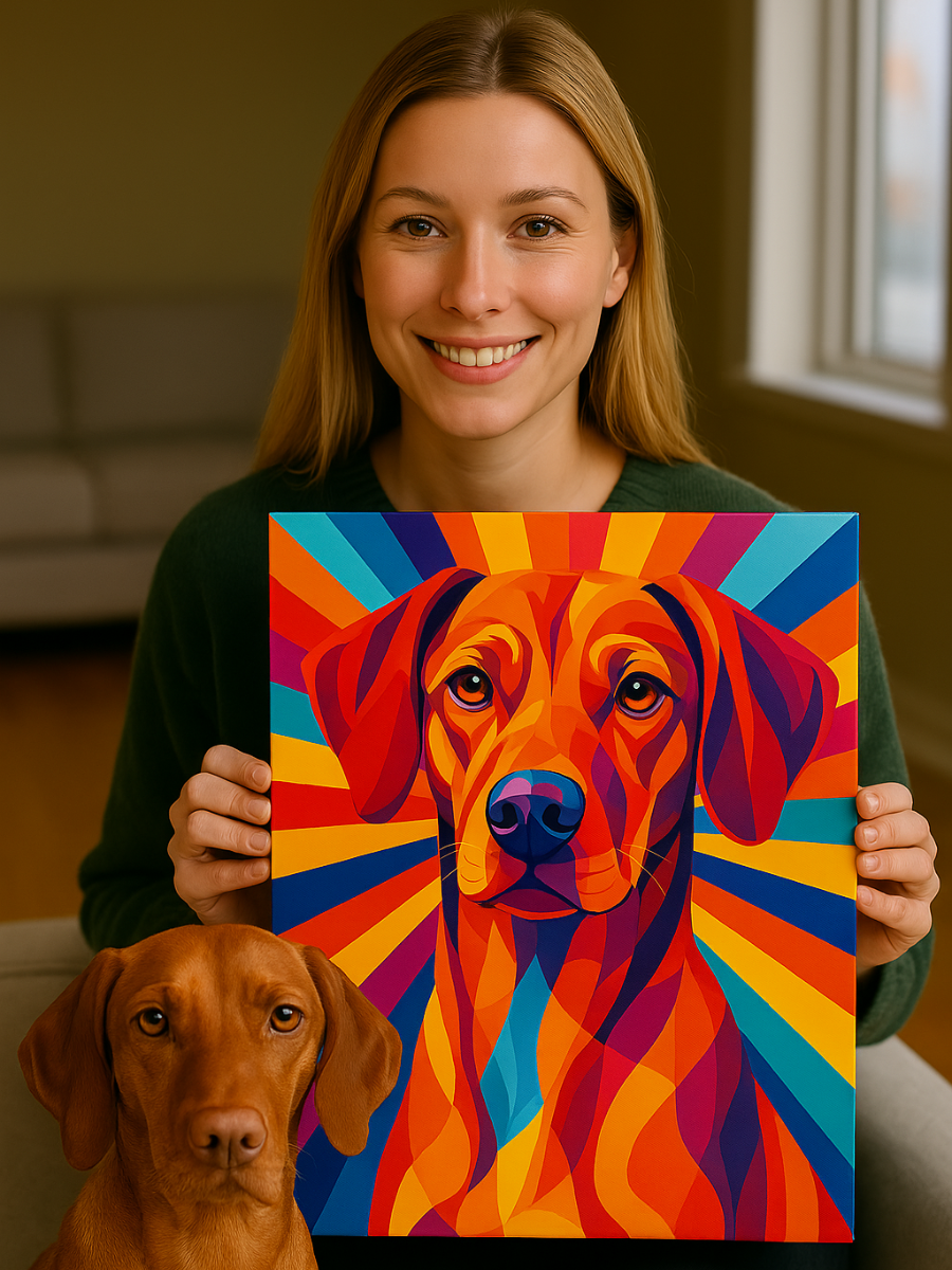 Custom Pet Artwork - Geopop Style