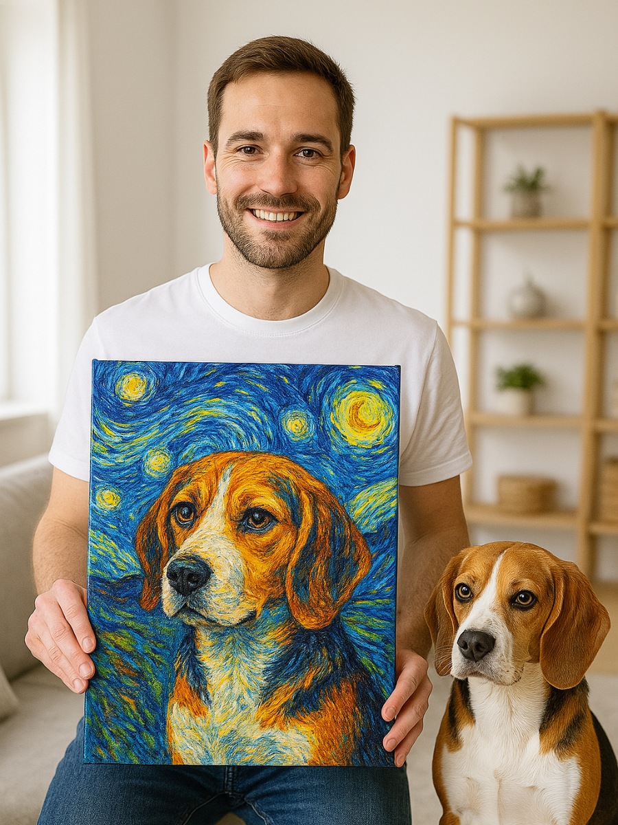 Custom Pet Artwork - Van Gogh Inspired