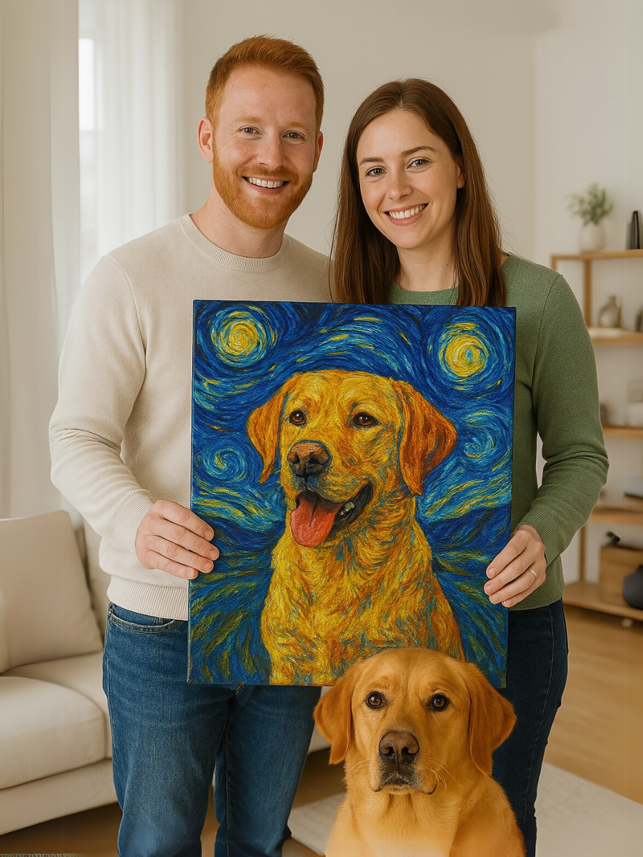 Custom Pet Artwork - Van Gogh Inspired