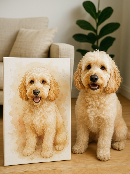 Custom Pet Artwork - Watercolour Style