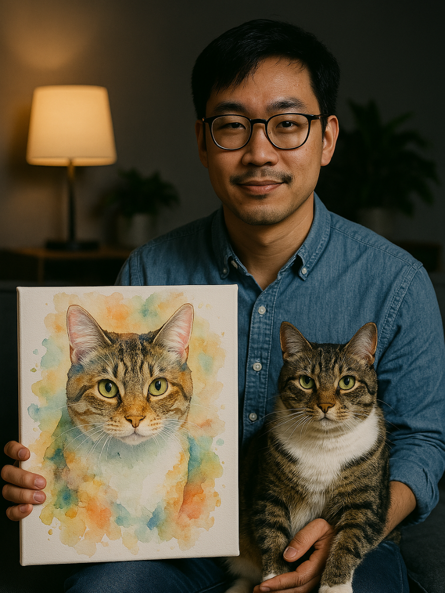 Custom Pet Artwork - Watercolour Style