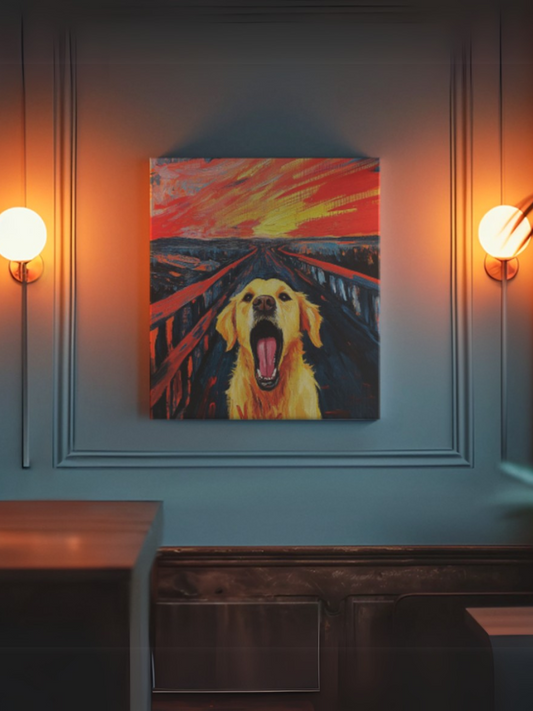 Custom Pet Artwork - The Scream Inspired